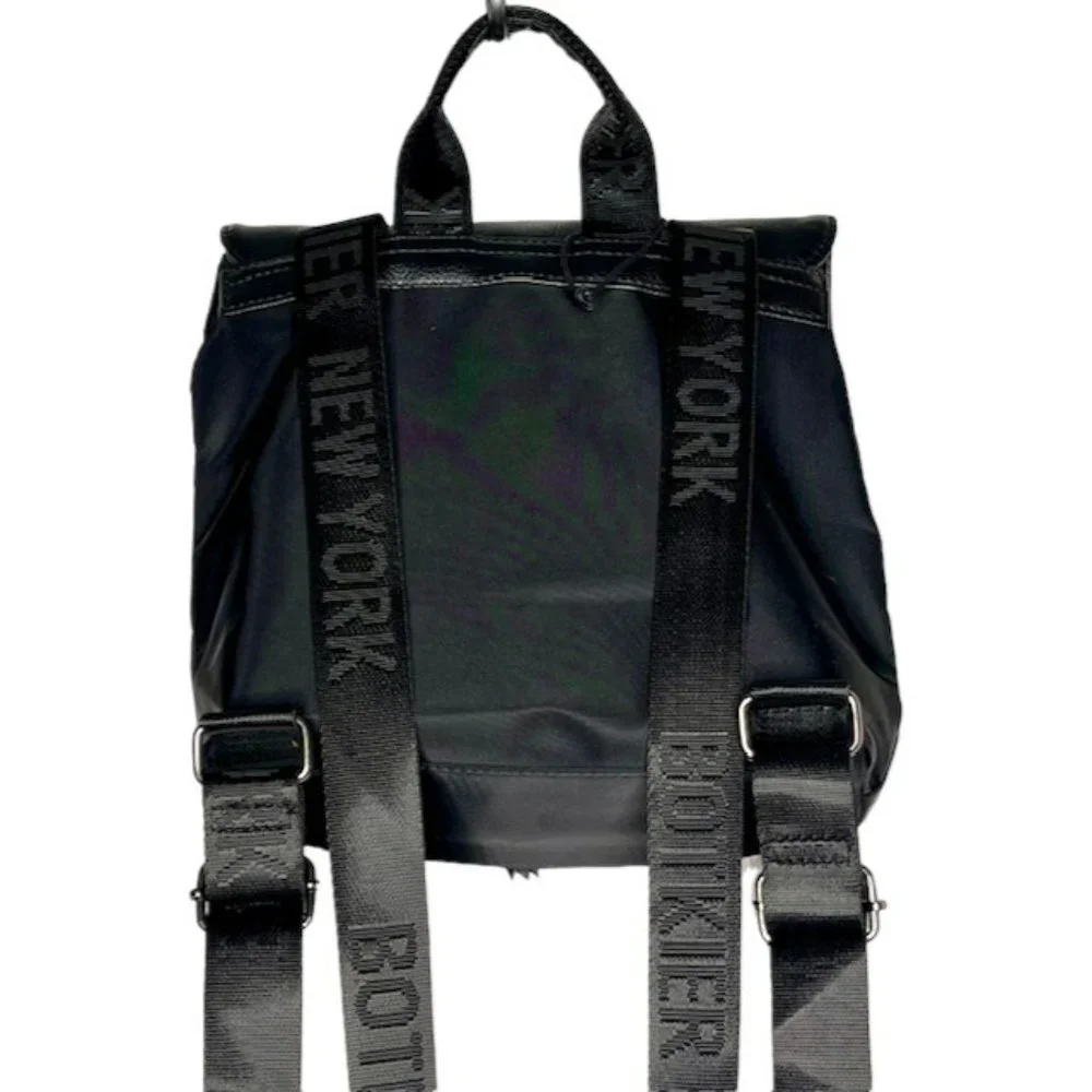Botkier New York Nylon Backpack - Black - 9 x 11 x 3.5”
